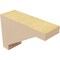 Ekena Millwork 2"W x 6"D x 4"H Classic Burlington Rough Cedar Woodgrain TimberThane Corbel, Primed Tan CORUR02X06X04BURRCPR - alternate 6